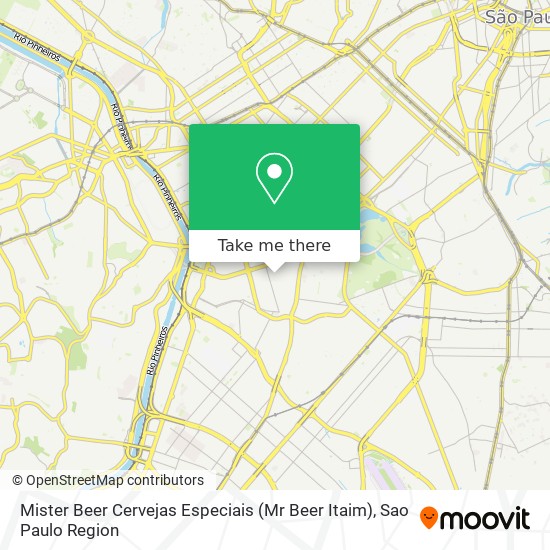 Mister Beer Cervejas Especiais (Mr Beer Itaim) map