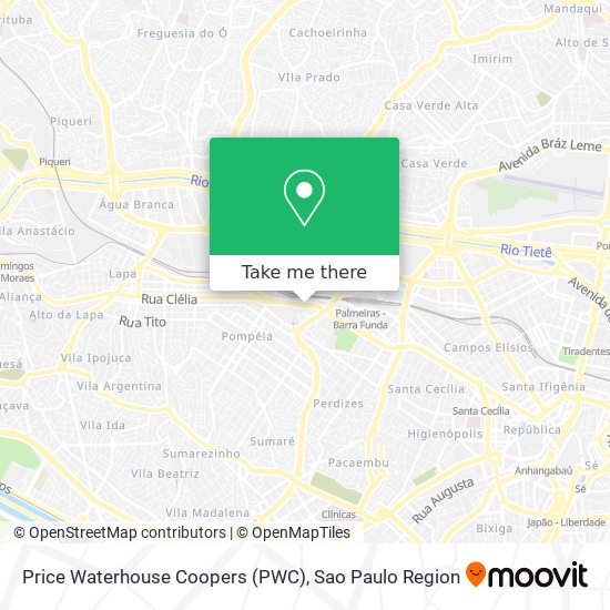 Price Waterhouse Coopers (PWC) map