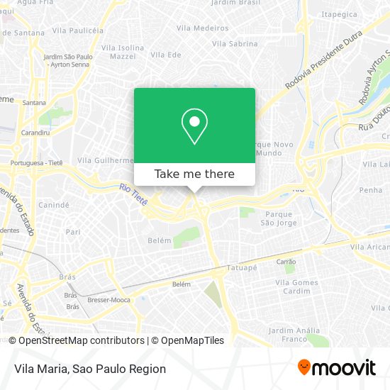 Vila Maria map
