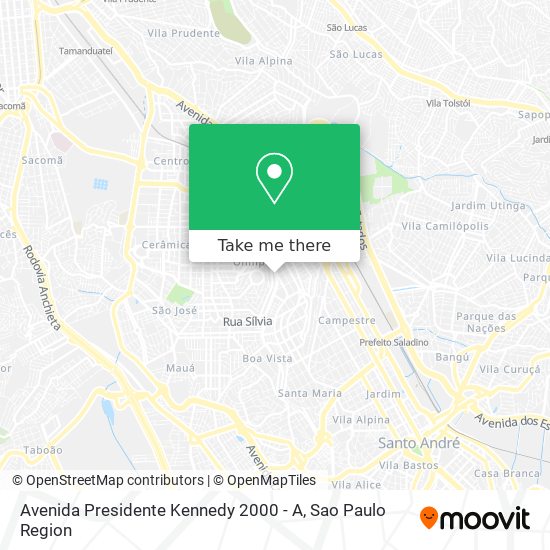 Avenida Presidente Kennedy 2000 - A map