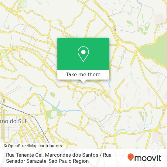 Rua Tenente Cel. Marcondes dos Santos / Rua Senador Sarazate map