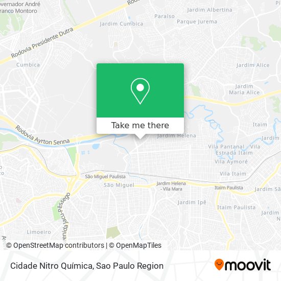 Cidade Nitro Química map