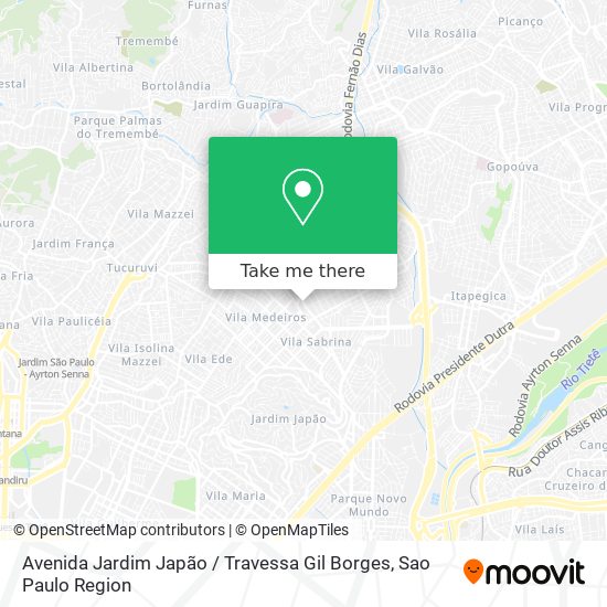 Avenida Jardim Japão / Travessa Gil Borges map