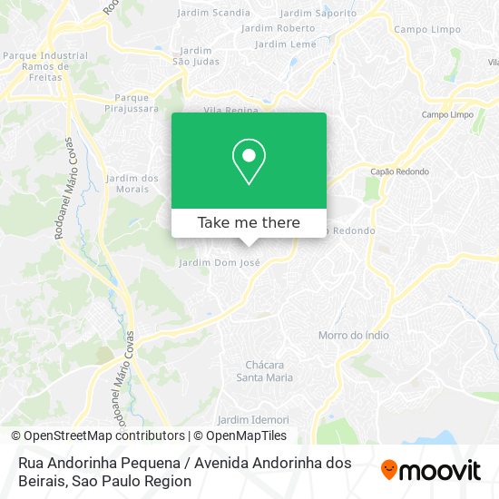 Rua Andorinha Pequena / Avenida Andorinha dos Beirais map