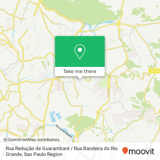 Rua Redução de Guarambaré / Rua Bandeira do Rio Grande map