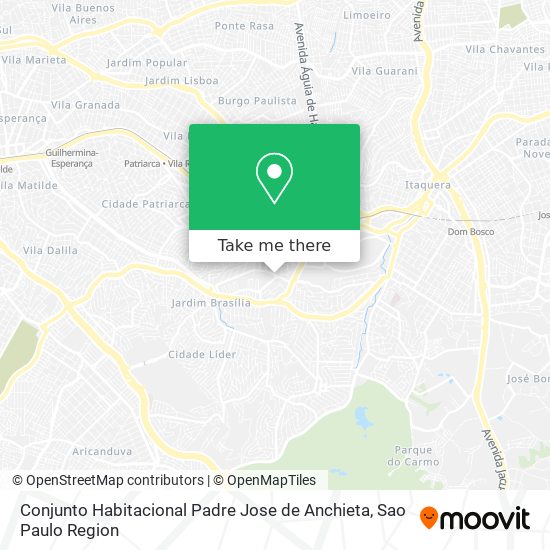 Mapa Conjunto Habitacional Padre Jose de Anchieta