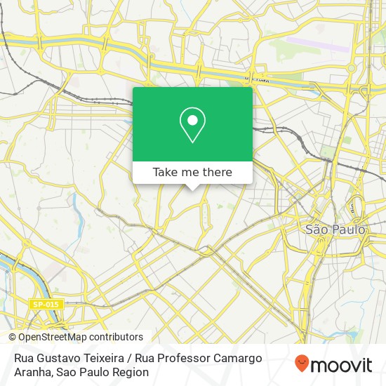 Rua Gustavo Teixeira / Rua Professor Camargo Aranha map