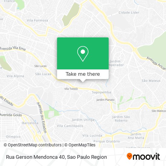 Rua Gerson Mendonca 40 map