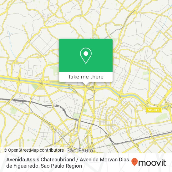 Mapa Avenida Assis Chateaubriand / Avenida Morvan Dias de Figueiredo