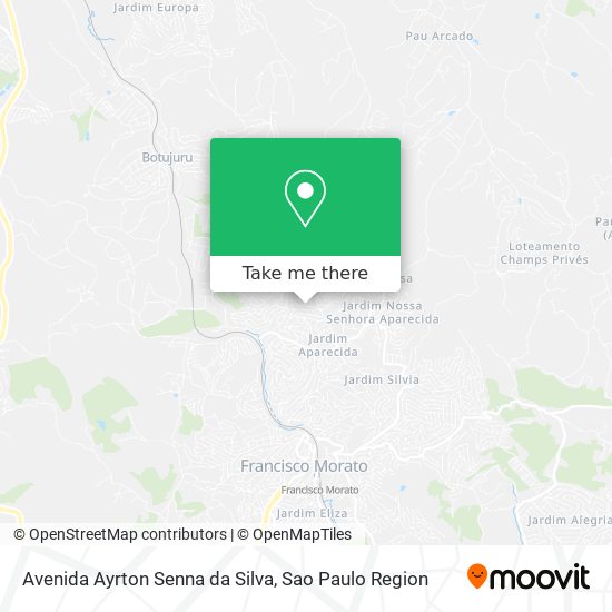 Mapa Avenida Ayrton Senna da Silva