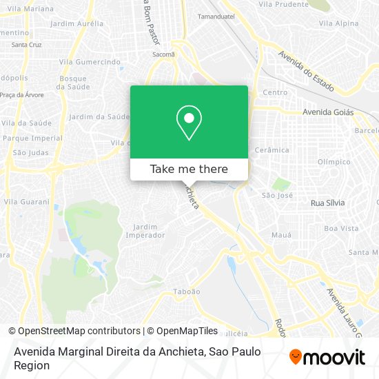 Avenida Marginal Direita da Anchieta map