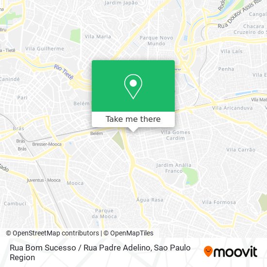 Rua Bom Sucesso / Rua Padre Adelino map