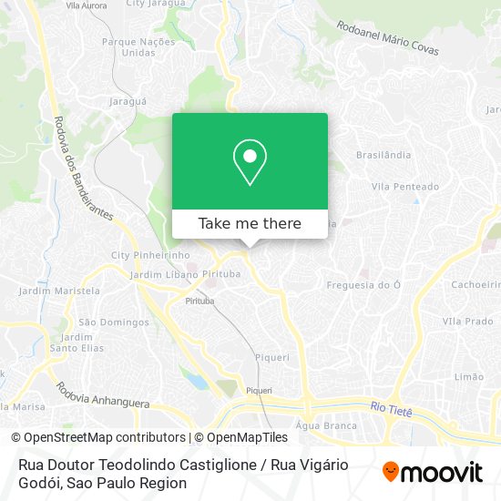 Rua Doutor Teodolindo Castiglione / Rua Vigário Godói map