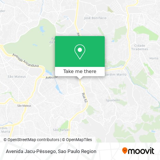 Avenida Jacu-Pêssego map