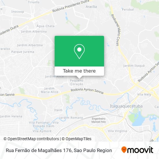 Mapa Rua Fernão de Magalhães 176