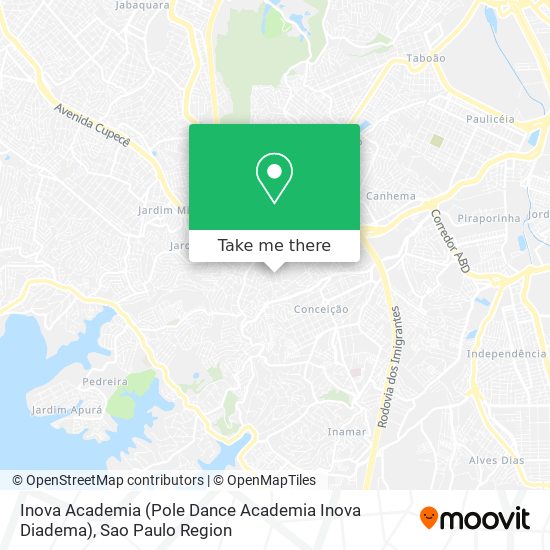 Inova Academia (Pole Dance Academia Inova Diadema) map