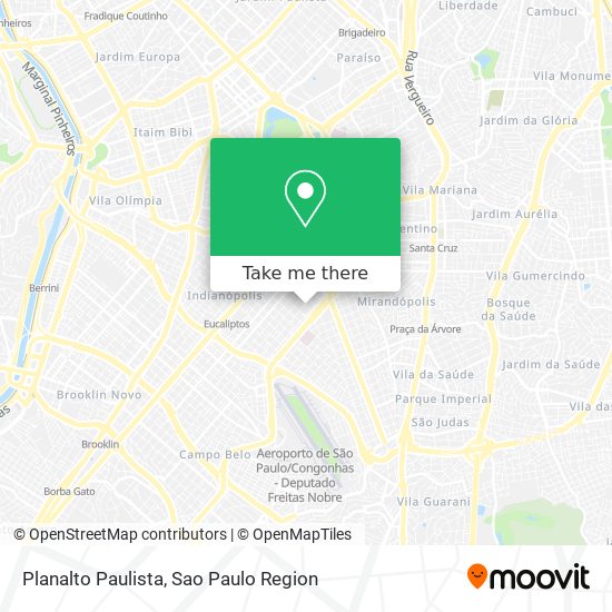 Mapa Planalto Paulista