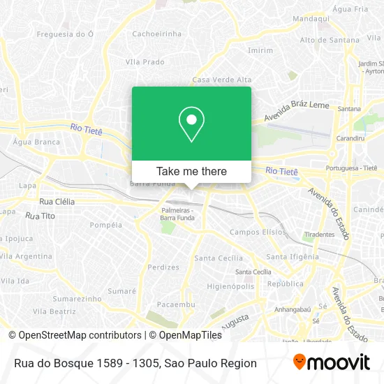Rua do Bosque 1589 - 1305 map