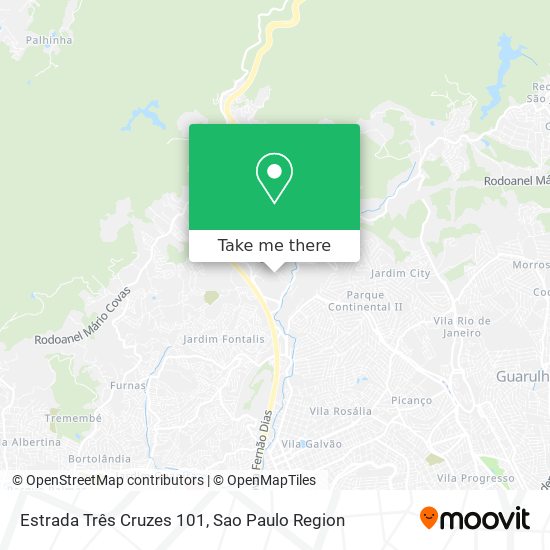 Estrada Três Cruzes 101 map