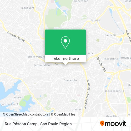 Mapa Rua Páscoa Campi