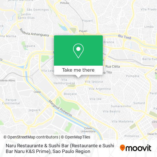 Mapa Naru Restaurante & Sushi Bar (Restaurante e Sushi Bar Naru K&S Prime)