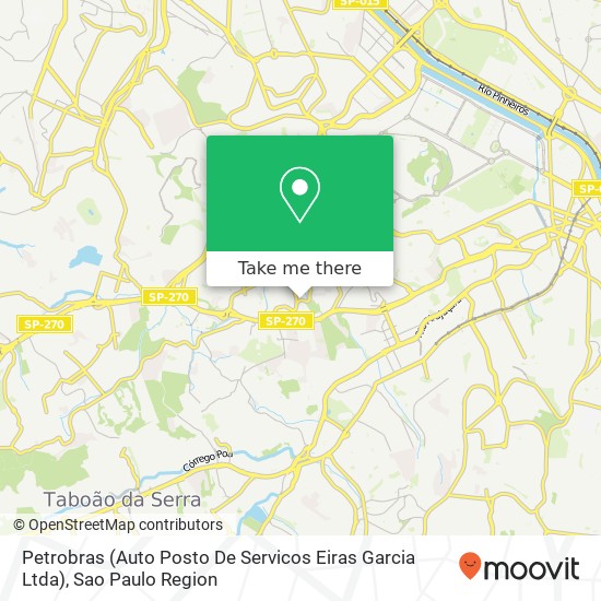 Mapa Petrobras (Auto Posto De Servicos Eiras Garcia Ltda)