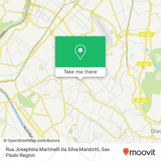 Rua Josephina Martinelli da Silva Mandotti map