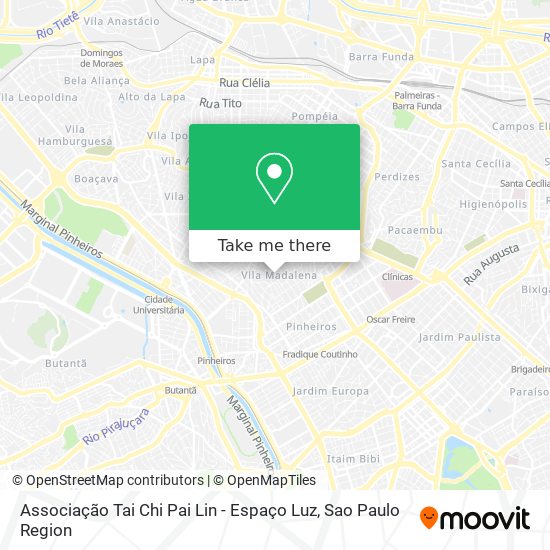 Associação Tai Chi Pai Lin - Espaço Luz map