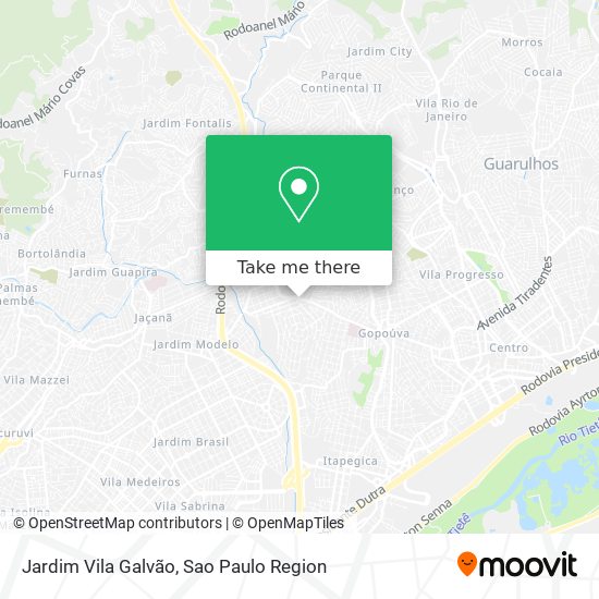Mapa Jardim Vila Galvão