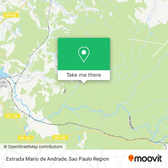 Mapa Estrada Mario de Andrade