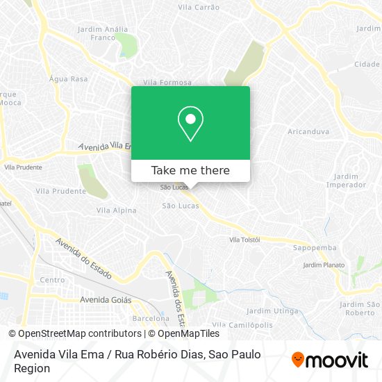 Avenida Vila Ema / Rua Robério Dias map