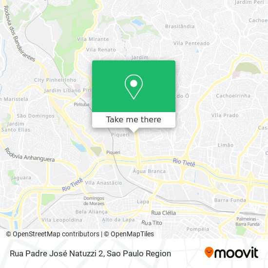 Rua Padre José Natuzzi 2 map