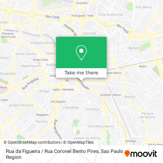 Mapa Rua da Figueira / Rua Coronel Bento Pires