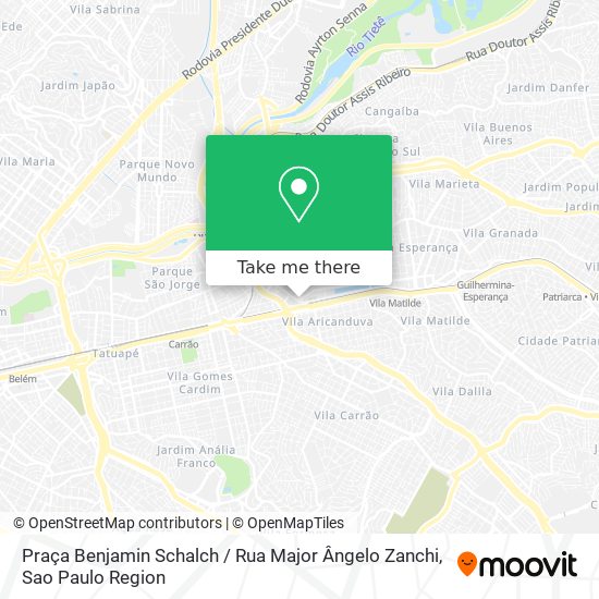 Praça Benjamin Schalch / Rua Major Ângelo Zanchi map