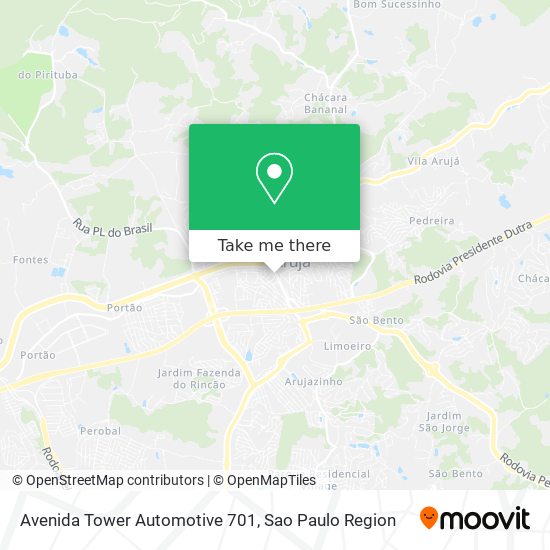 Avenida Tower Automotive 701 map