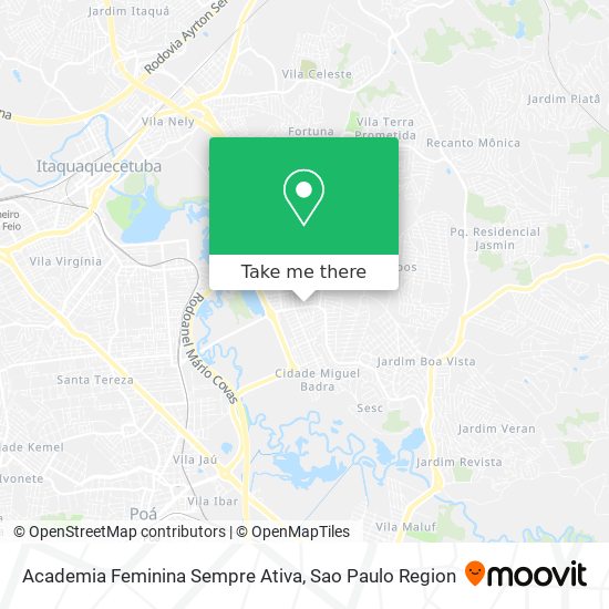 Mapa Academia Feminina Sempre Ativa