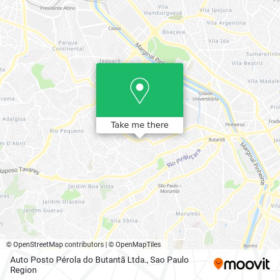 Auto Posto Pérola do Butantã Ltda. map