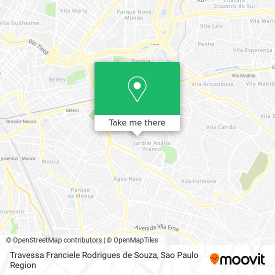 Mapa Travessa Franciele Rodrigues de Souza