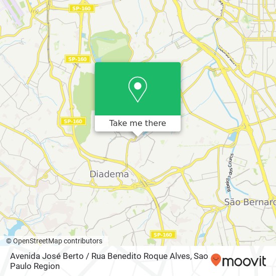 Avenida José Berto / Rua Benedito Roque Alves map