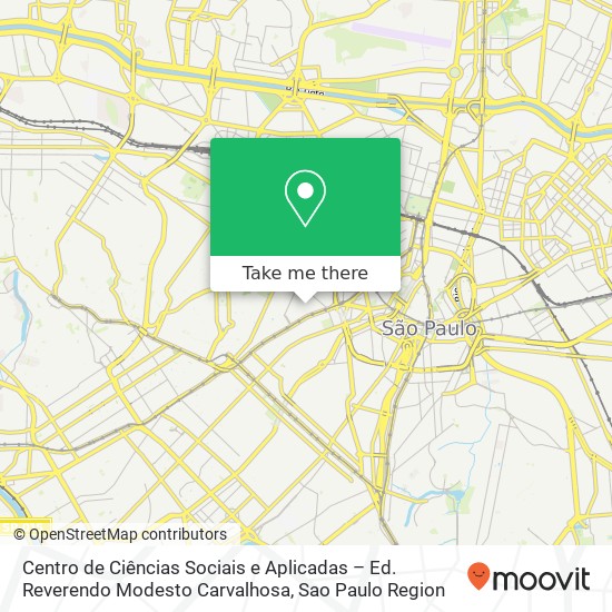 Centro de Ciências Sociais e Aplicadas – Ed. Reverendo Modesto Carvalhosa map