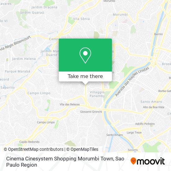 Cinema Cinesystem Shopping Morumbi Town map