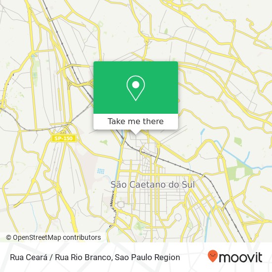 Mapa Rua Ceará / Rua Rio Branco