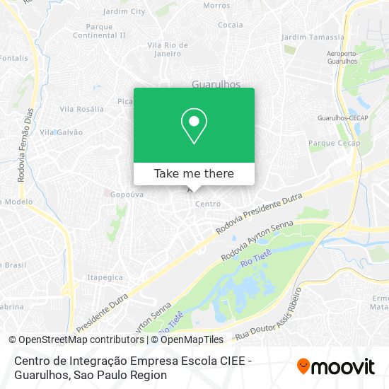 Centro de Integração Empresa Escola CIEE - Guarulhos map