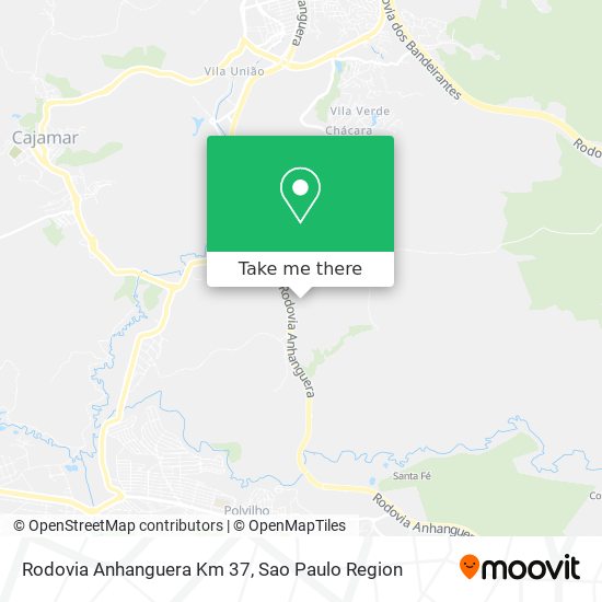 Rodovia Anhanguera Km 37 map