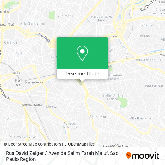 Rua David Zeiger / Avenida Salim Farah Maluf map