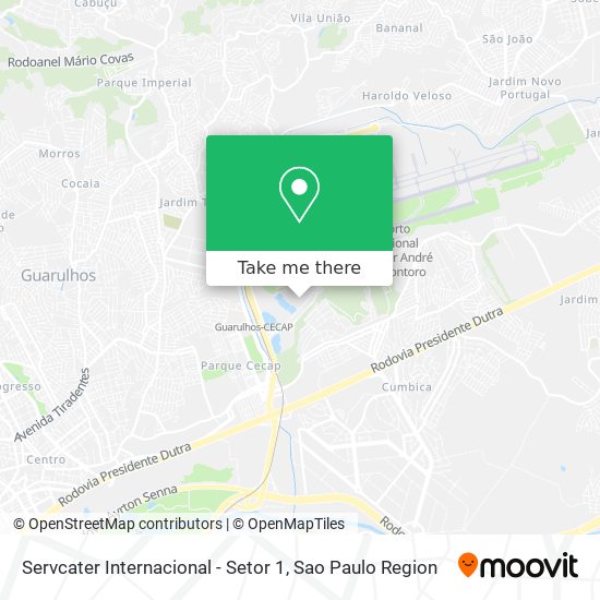 Servcater Internacional - Setor 1 map