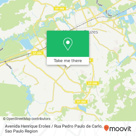 Mapa Avenida Henrique Eroles / Rua Pedro Paulo de Carlo
