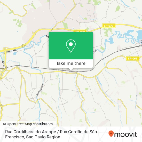 Rua Cordilheira do Araripe / Rua Cordão de São Francisco map