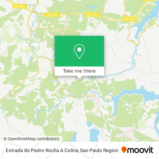Estrada do Pedro Rocha A Colina map
