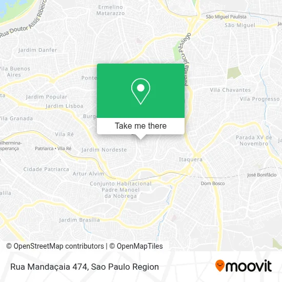 Rua Mandaçaia 474 map